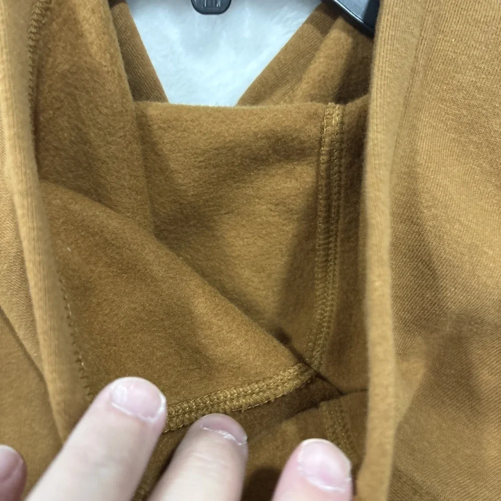 carhartt pullover sweatshirt, Youth Small, Brown With Graphic Logo